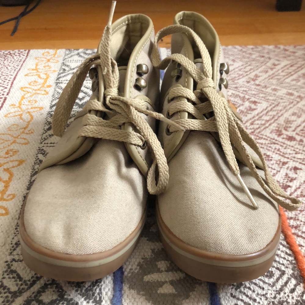 Khaki Canvas Vans